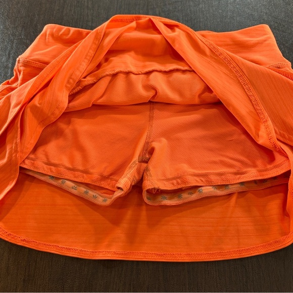 Athleta Swagger Tiered Skirt with Shorts Neon Orange Sz XS - Picture 2 of 14